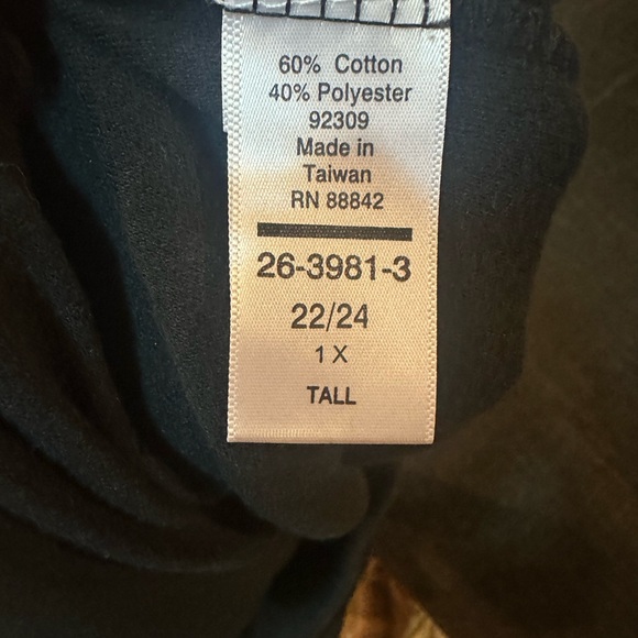 Woman Within Black Sweatpants with 2 sides pockets Women’s Size 22/24 1X TALL - Picture 6 of 11